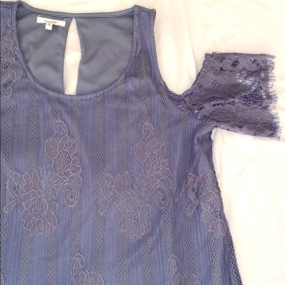 Maurices Tops - Beautiful blueish/gray off the shoulder dress